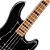 Contrabaixo Cort GB64JJ BK Black Bolt-On 4 Cordas com Corpo Soft Maple Captadores Voiced Tone VTB-ST Pré-amp Active 2 Band EQ e Braço Roasted Maple - Imagem 3