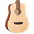 Violão Cort AD Mini EDX OP Open Pore Spruce Natural Baby 3/4 com Tampo Spruce e Eletrônica Cort CE306T e Bag - Imagem 3