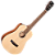 Violão Cort AD Mini EDX OP Open Pore Spruce Natural Baby 3/4 com Tampo Spruce e Eletrônica Cort CE306T e Bag - Imagem 2