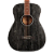 Violão Eletroacústico Cort AF 590MF BOP Black Open Pore Corpo Concert Tampo/Fundo/Laterais em Mogno Pré-amplificador Fishman Sonitone Escala 25.5" 20 Trastes - Imagem 3