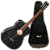 Violão Eletroacústico Cort AF 590MF BOP Black Open Pore Corpo Concert Tampo/Fundo/Laterais em Mogno Pré-amplificador Fishman Sonitone Escala 25.5" 20 Trastes - Imagem 1