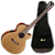 Violão Eletroacústico Cort Classic CEC5 NAT Natural Gloss Top Solid Red Cedar Fundo e Laterais em Mogno Corpo SFX Slim com Cutaway Venetian Eletrônica Fishman Presys II Sonicore, Escala 25.5" e Braço Mahogany - Imagem 1