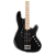 Contrabaixo Cort Elrick NJS 4 BK Black com Captadores Voiced Tone VTB-ST Pré Bartolini Elrick NJS Special Ponte MetalCraft M4 e Case Deluxe - Imagem 6