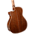 Violão Eletroacústico Cort Essence GA4 Special BRSG Brown Burst Semi Gloss Grand Auditorium com Top Solid Sitka Spruce Fundo Arqueado em Pau Ferro e Eletrônica Fishman Presys II - Imagem 4