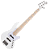 Contrabaixo Cort Elrick NJS 5 WHT White 5 Cordas com Captadores Voiced Tone VTB-ST Pré Bartolini Elrick NJS Special Ponte MetalCraft M5 e Case Deluxe - Imagem 2