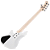 Contrabaixo Cort Elrick NJS 5 WHT White 5 Cordas com Captadores Voiced Tone VTB-ST Pré Bartolini Elrick NJS Special Ponte MetalCraft M5 e Case Deluxe - Imagem 9