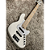 Contrabaixo Cort Elrick NJS 5 WHT White 5 Cordas com Captadores Voiced Tone VTB-ST Pré Bartolini Elrick NJS Special Ponte MetalCraft M5 e Case Deluxe - Imagem 3