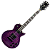 Guitarra Waldman GLP 510F PP Purple Les Paul com Top Flamed Maple Captadores Humbucker e Corpo Mogno - Imagem 1