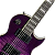 Guitarra Waldman GLP 510F PP Purple Les Paul com Top Flamed Maple Captadores Humbucker e Corpo Mogno - Imagem 4