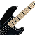 Contrabaixo Waldman GPJ 200X BBK Black Motown Series 4 Cordas PJ com Captadores Precision Jazz Bass Corpo Basswood e Braço Maple - Imagem 3