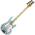 Contrabaixo Waldman MB 100 LB Light Blue Motown Series 4 Cordas com Captador Humbucker Corpo Basswood e Braço Maple - Imagem 1