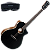 Violão Eletroacústico Cort Core-MC Ovangkol BTSG Black Top Semi Gloss Aço com Tampo Cedro Maciço Fundo e Laterais Ovangkol Maciço Captação Fishman Presys VT e Bag - Imagem 2