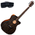 Violão Eletroacústico Cort Core-OC Spruce OPTB Open Pore Trans Black Aço com Tampo Sitka Spruce Maciço Fundo e Laterais Mogno Maciço Captação Fishman Presys VT e Bag Deluxe - Imagem 2
