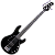 Contrabaixo Waldman MB 105 BBK Black 5 Cordas Ativo com Captadores Humbucker Corpo Hard Wood e Black Hardware - Imagem 1