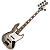 Contrabaixo Waldman GJJ505A FBF 5 Cordas Black Flat Ativo com Captadores JJ Corpo Poplar e Black Hardware - Imagem 1
