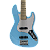 Contrabaixo Waldman GJJ-105 IB Indigo Blue 5 Cordas Ativo Jazz Bass Style Corpo Hard Wood Braço Maple Captadores JJ Pré-amplificador Ativo 2 Band EQ Black Hardware - Imagem 3