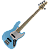Contrabaixo Waldman GJJ-105 IB Indigo Blue 5 Cordas Ativo Jazz Bass Style Corpo Hard Wood Braço Maple Captadores JJ Pré-amplificador Ativo 2 Band EQ Black Hardware - Imagem 1