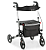 Andador de Alumínio Compacto 4 Rodas com Assento D14 Dellamed Unidade - Imagem 1
