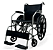 Cadeira de Rodas em Aço Carbono Dobrável D100 Dellamed Unidade - Imagem 1