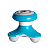 Mini Massageador Corporal A Pilha Azul T150 - Acte Sports - Imagem 1