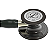Estetoscópio 3M™ Littmann® Cardiology IV™ 6204 Preto com Smoke Alto Polimento e Conector Champanhe - Imagem 2