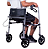 Andador Alumínio 4 Rodas com assento - Mercur - Imagem 3