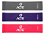 Kit 3 Mini Band Faixa Elástica Acte T71-r Treino Exercício Rosa - Roxo - Cinza - Imagem 1