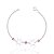 Pulseira De Prata Estrelas Com Zircônias Rosa 18 cm - Imagem 1