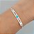 Pulseira De Prata Flecha Boho Turquesa 18 cm - Imagem 2