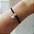 Pulseira Cordão Nylon Concha Do Mar e Bolinhas Prata - Imagem 1