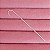 Brinco De Prata Tranversal Unilateral Ear Pin Fio Liso - Imagem 1