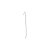 Brinco De Prata Tranversal Unilateral Ear Pin Fio Liso - Imagem 2