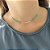 Choker Cristais Pedra Natural Turquesa e Bolinhas De Prata - Imagem 1