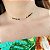 Choker De Prata Miçangas Coloridas 40 cm - Imagem 1