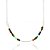 Choker De Prata Miçangas Coloridas 40 cm - Imagem 2