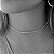 Choker De Prata Feminina Grumet 3 mm 40 cm - Imagem 3