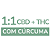 1:1 CBD + THC + COM CÚRCUMA - 30ML - Imagem 1