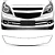 Moldura Superior Grade Diant Nova Original Chevrolet Agile - Imagem 3