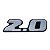 Emblema 2.0 Tampa Traseira Tracker 2007 a 2009 93322412 - Imagem 3