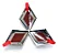 Emblema Grade Mitsubishi 3 Diamantes Pajero Sport MN167684 / P5223 - Imagem 2
