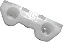 Suporte Guia Parachoque Dianteiro Esquerdo Nissan Kicks Original Nissan 622255RB0A - Imagem 2
