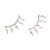 Brinco Ear Cuff Prata e Zircônias - Imagem 2