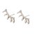 Brinco Ear Cuff Prata e Zircônias - Imagem 1