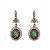 Conjunto Prata Joia Turca Pedra Natural Verde e Zircônias - Imagem 3