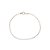 Pulseira Cordão Baiano Prata - Imagem 1