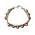 Pulseira Nepal Alpaca Bolas Turquesa Coral - Imagem 2