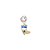 Pingente Pulseira Prata Pato Donald - Imagem 1