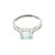 Solitário Quartzo Azul Cabochão Prata e Zircônias - Aro 22 - Imagem 3