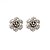 Brinco de Prata Flor Envelhecida 11 mm - Imagem 2