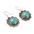 Brinco Prata Nepal Flor Turquesa - Imagem 2